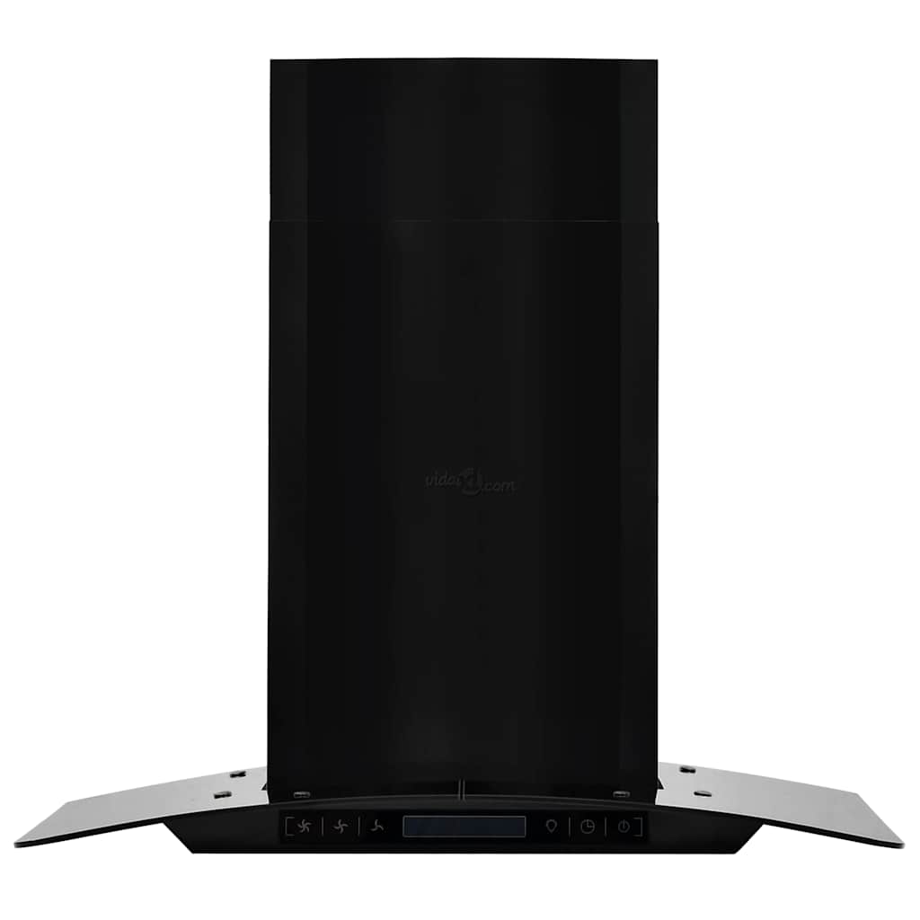Wandafzuigkap 756 m³/u 60 cm roestvrij staal zwart