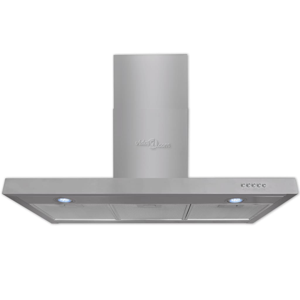 Afzuigkap plat 900 mm roestvrij staal
