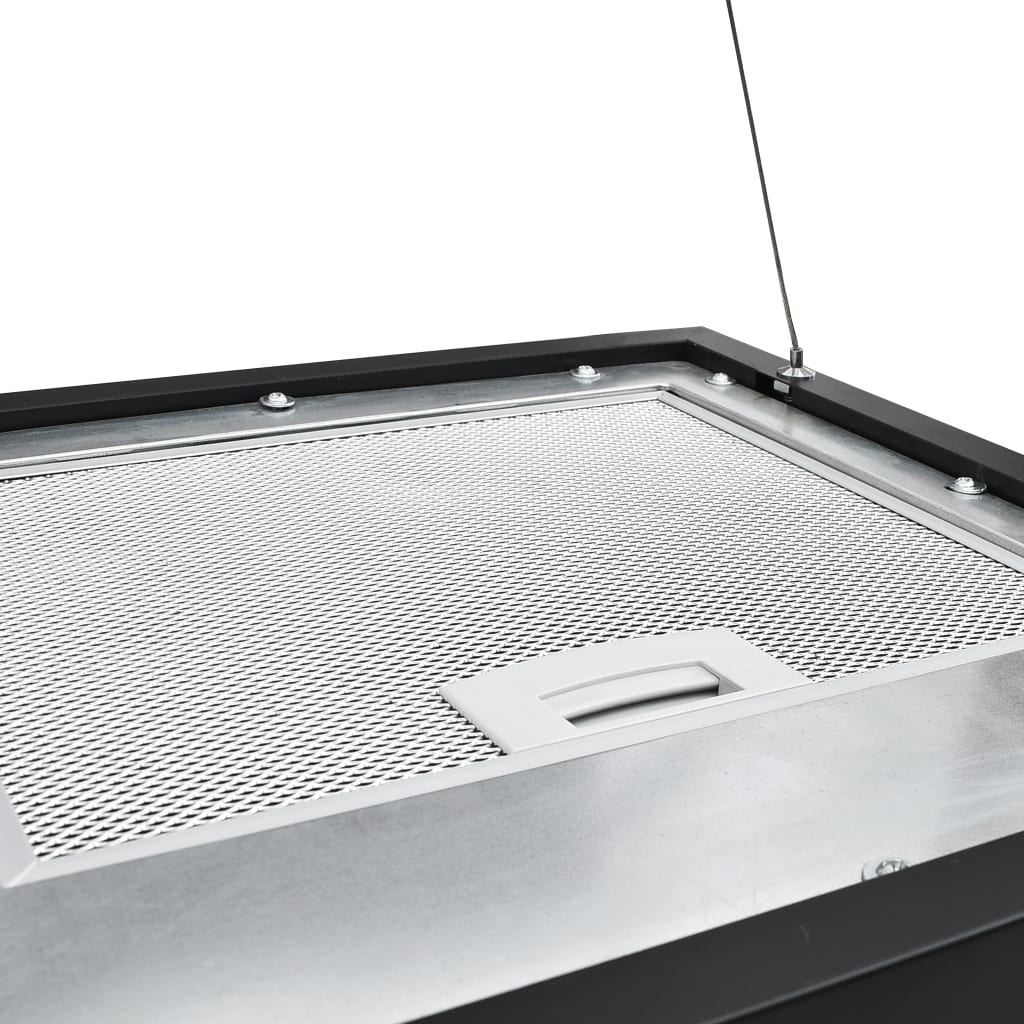 Afzuigkap hangend met aanraaksensor LCD 37 cm staal