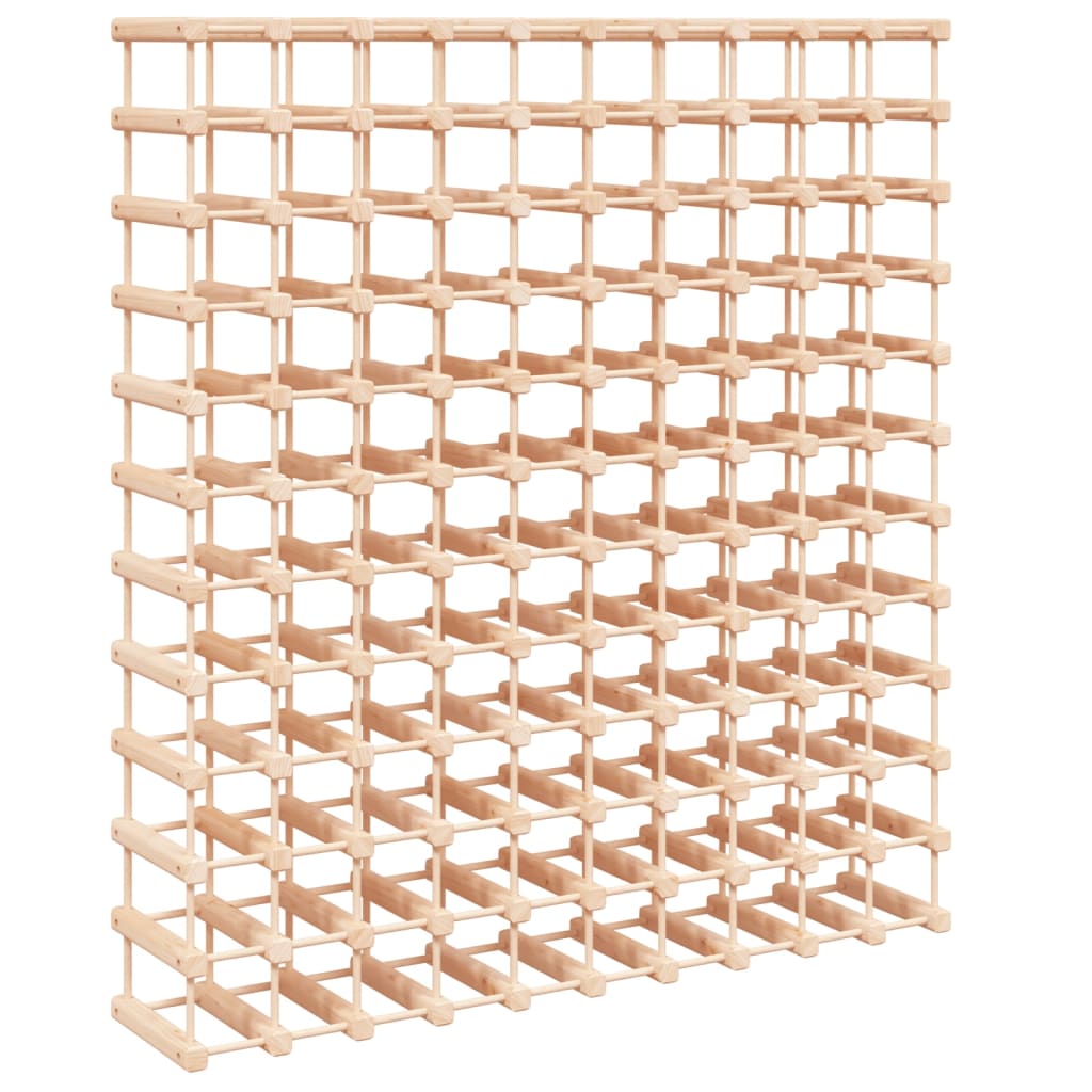 Wijnrek voor 120 flessen 112,5x23x123,5cm massief grenenhout