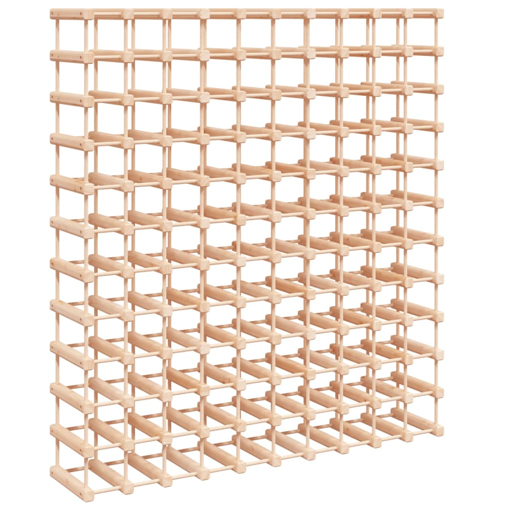 Wijnrek voor 120 flessen 112,5x23x123,5cm massief grenenhout