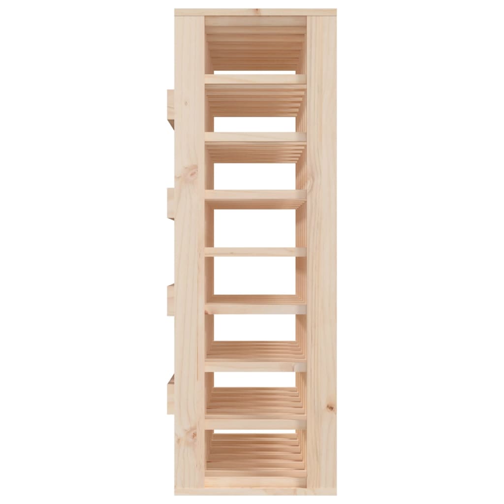 Wijnrek 70x33x94 cm massief grenenhout bruin