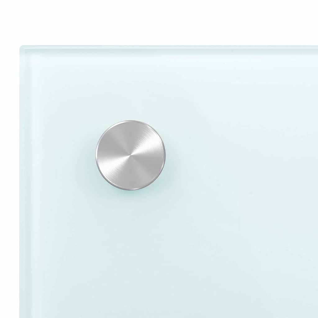 Spatscherm keuken 70x40 cm gehard glas wit