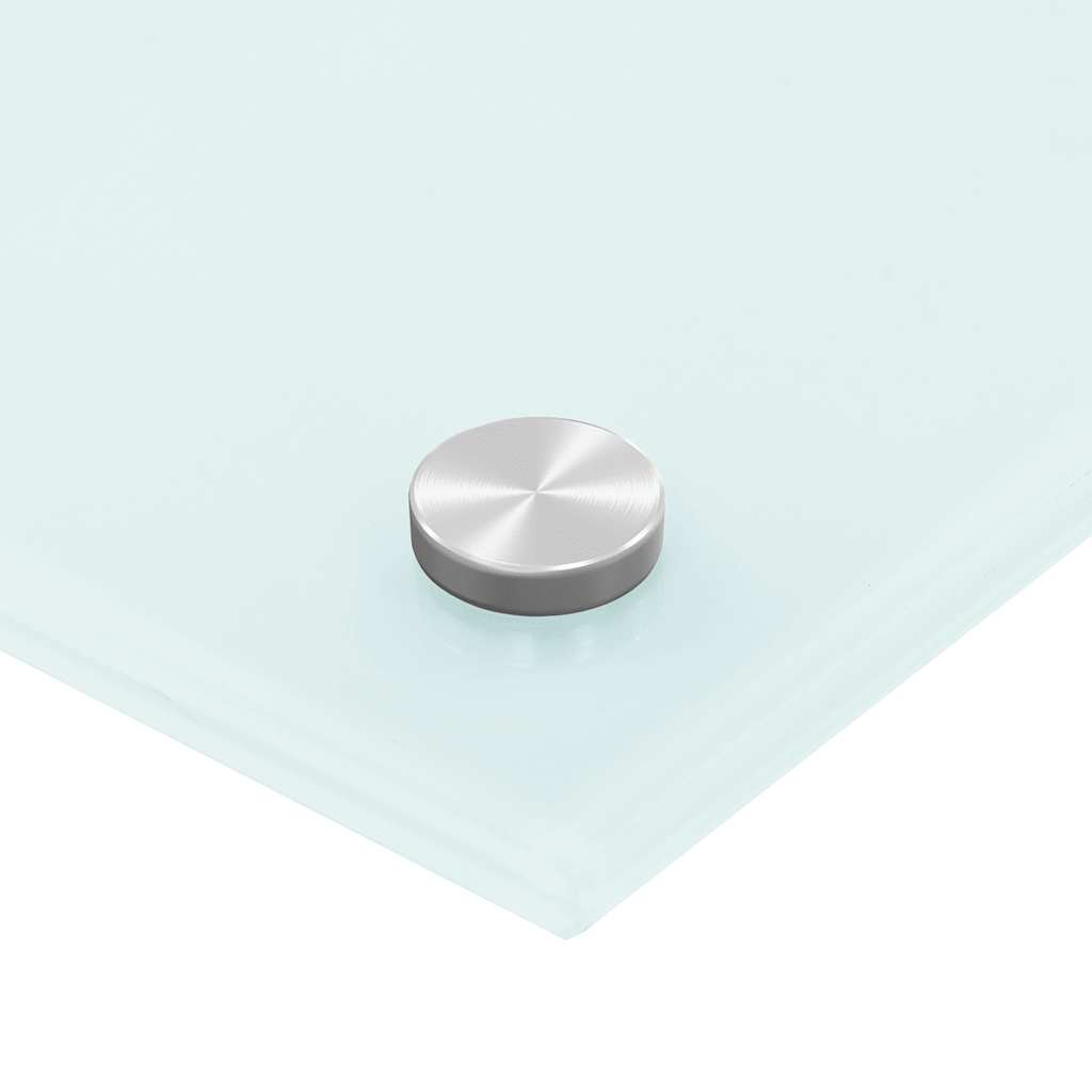 Spatscherm keuken 70x50 cm gehard glas wit