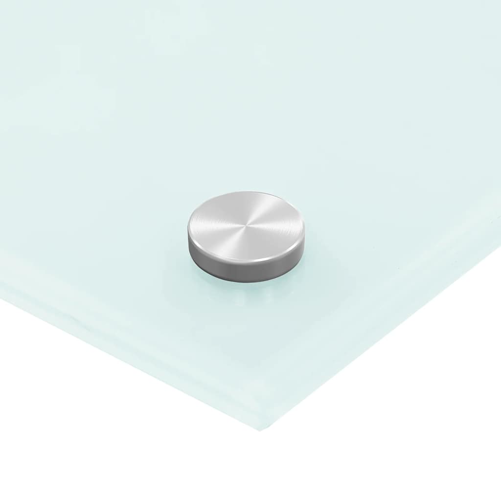 Spatscherm keuken 80x50 cm gehard glas wit