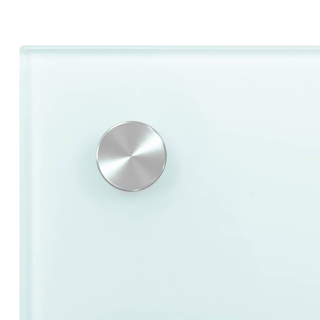 Spatscherm keuken 80x60 cm gehard glas wit