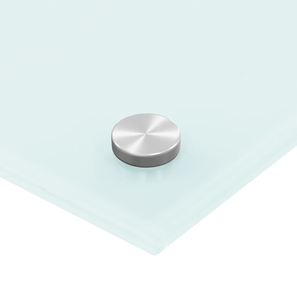 Spatscherm keuken 90x40 cm gehard glas wit