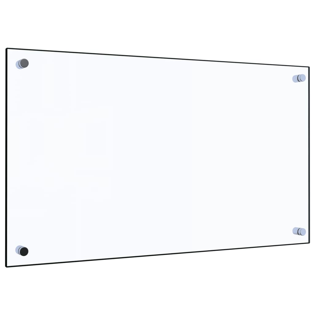 Spatscherm keuken 70x40 cm gehard glas transparant