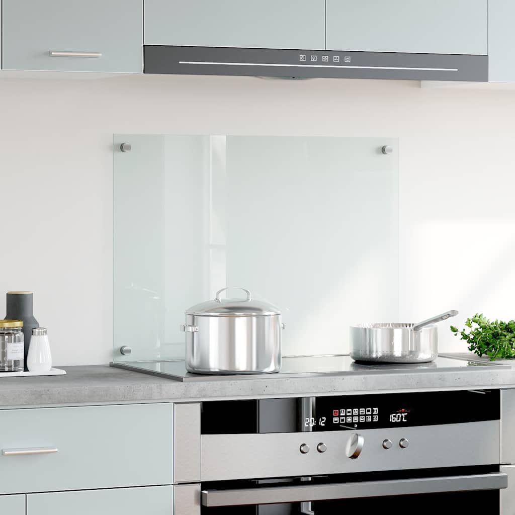 Spatscherm keuken 70x50 cm gehard glas transparant