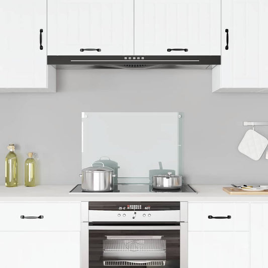 Spatscherm keuken 70x50 cm gehard glas transparant