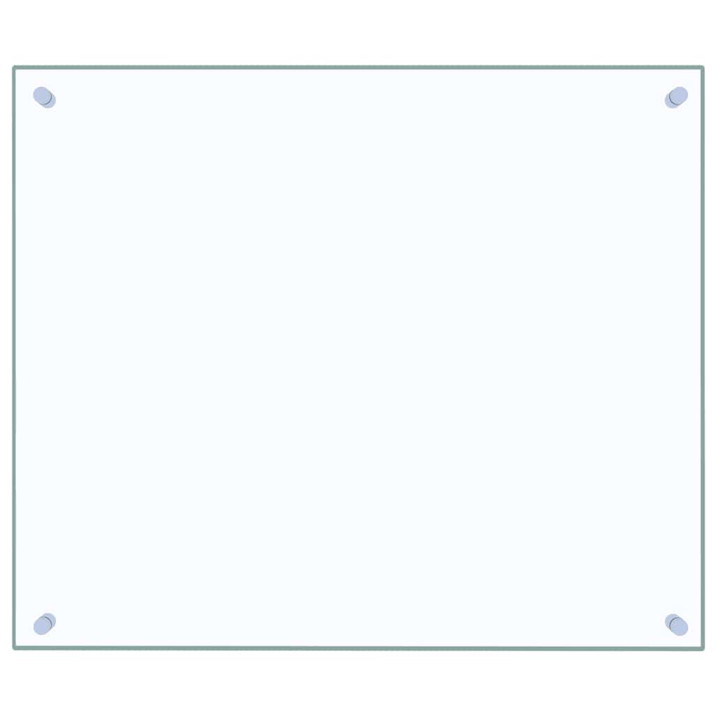 Spatscherm keuken 70x60 cm gehard glas transparant