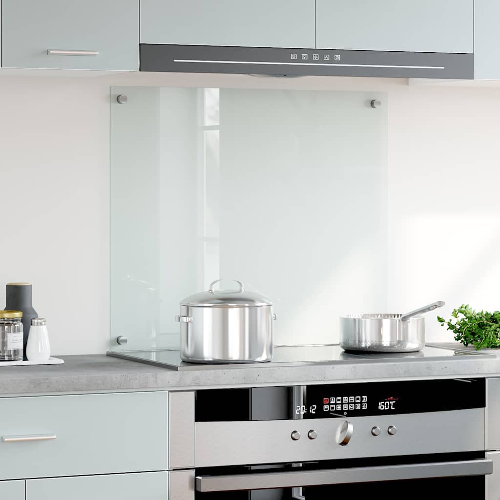 Spatscherm keuken 70x60 cm gehard glas transparant