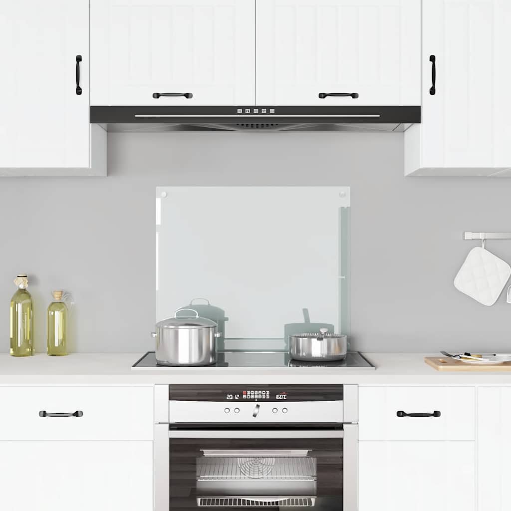 Spatscherm keuken 70x60 cm gehard glas transparant