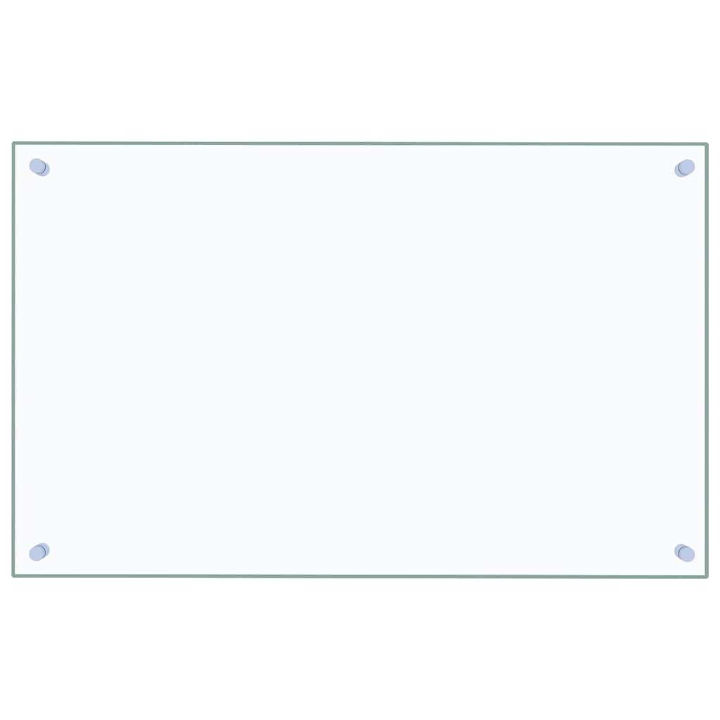 Spatscherm keuken 80x50 cm gehard glas transparant