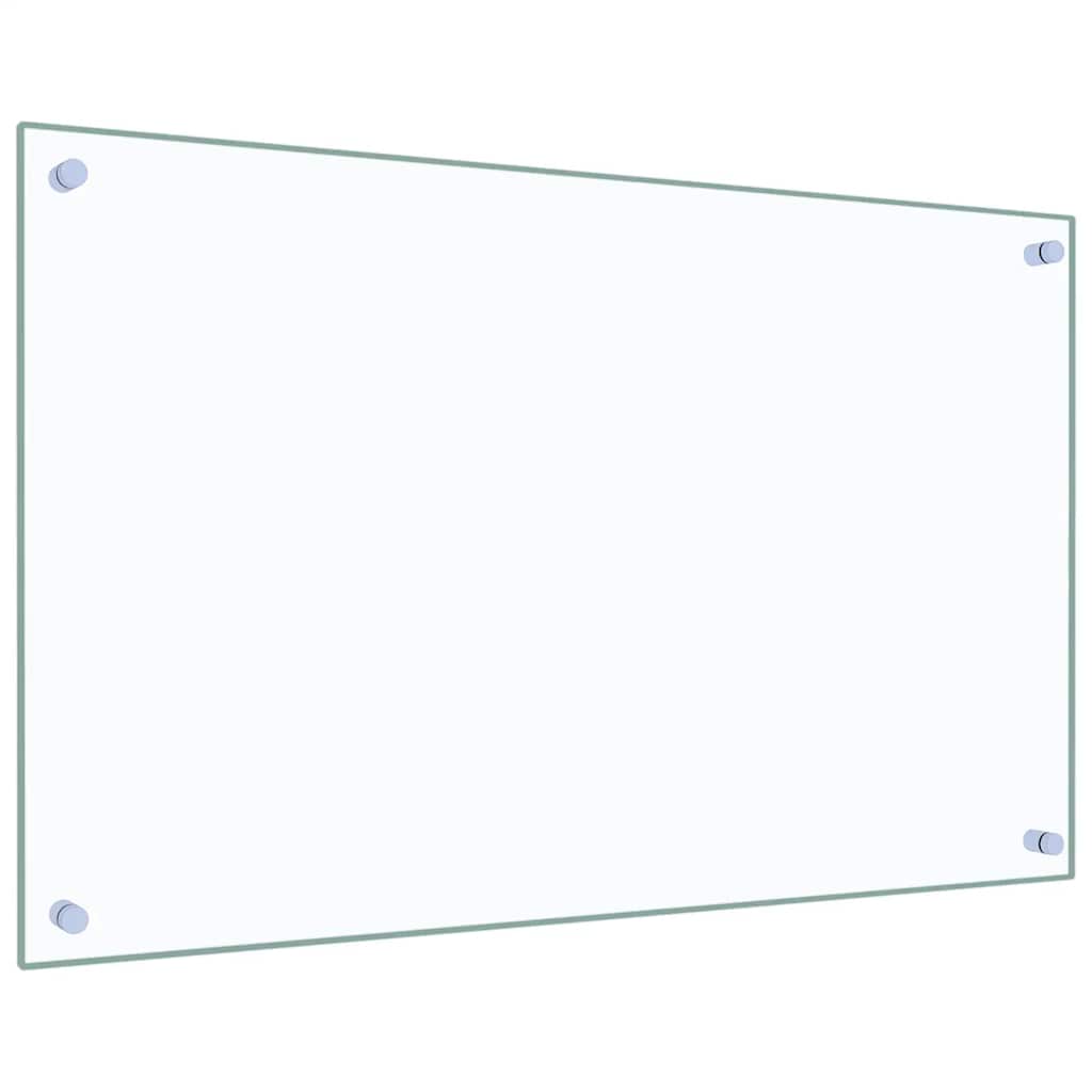 Spatscherm keuken 80x50 cm gehard glas transparant