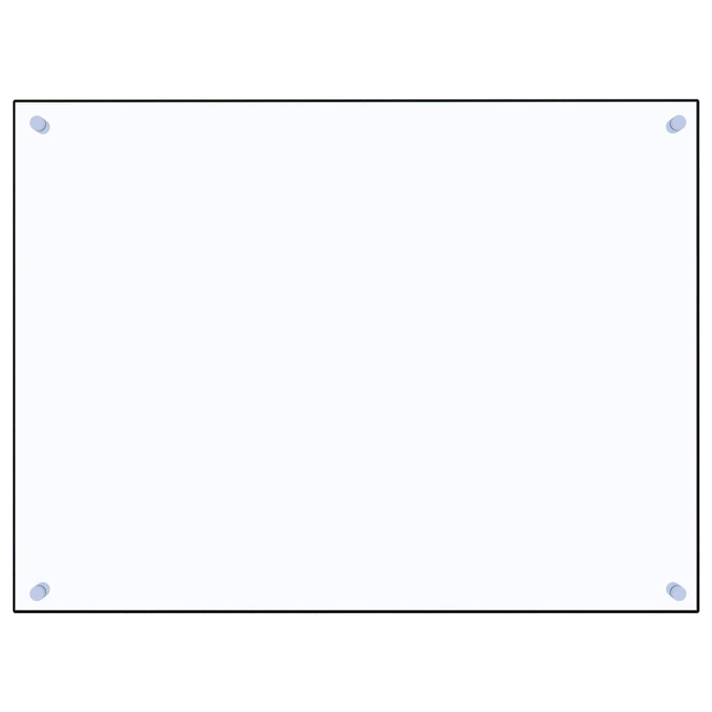 Spatscherm keuken 80x60 cm gehard glas transparant