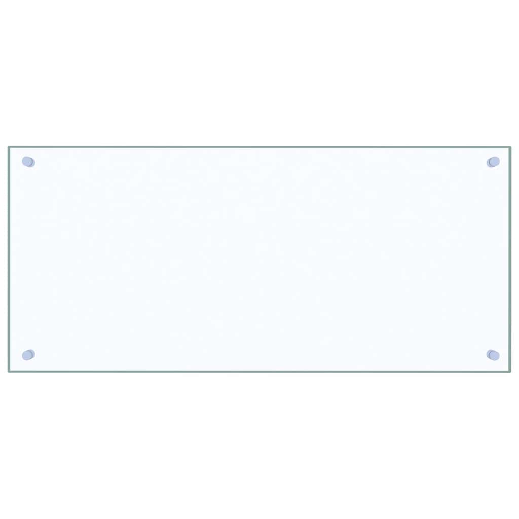 Spatscherm keuken 90x40 cm gehard glas transparant