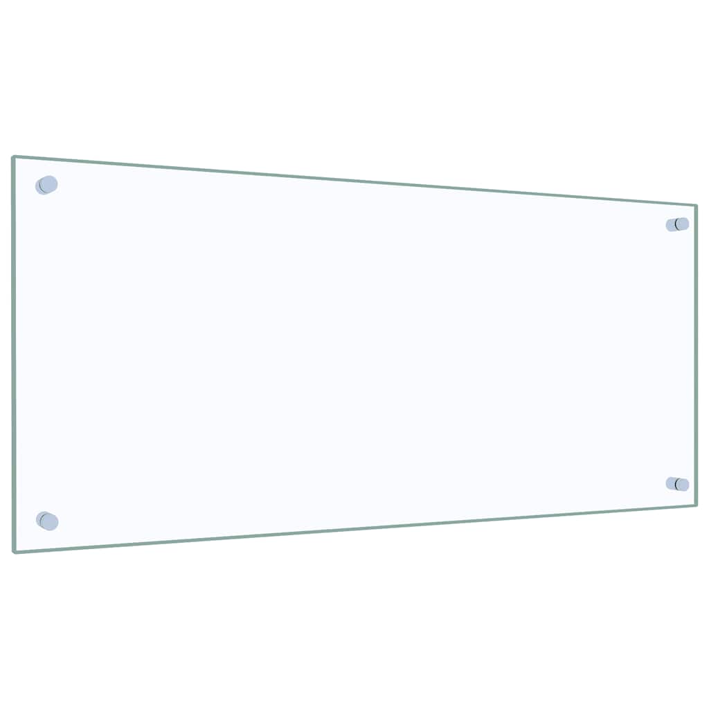 Spatscherm keuken 90x40 cm gehard glas transparant