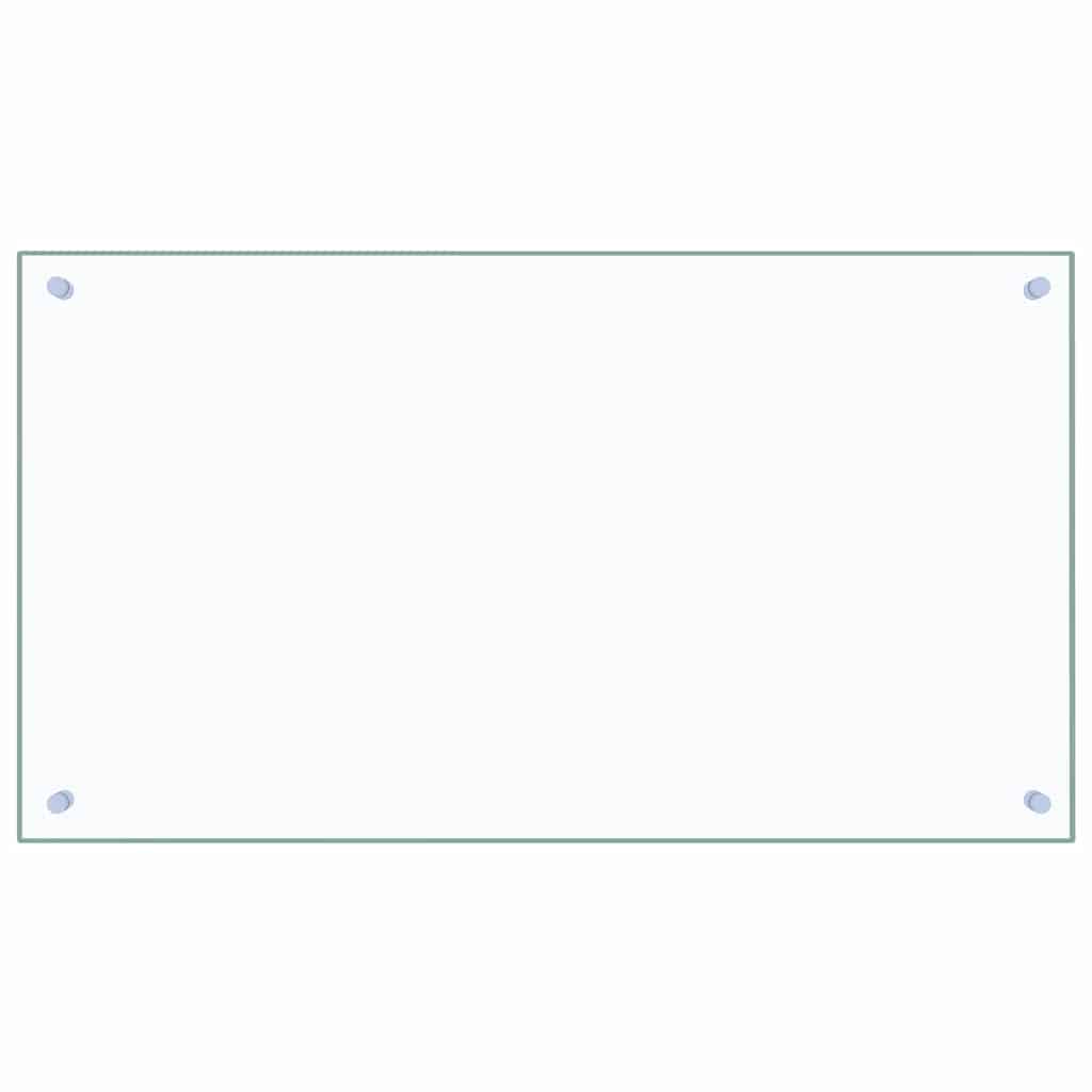 Spatscherm keuken 90x50 cm gehard glas transparant