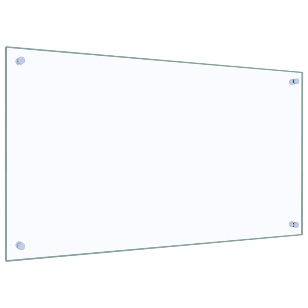 Spatscherm keuken 90x50 cm gehard glas transparant