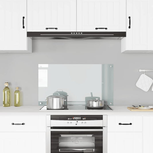 Spatscherm keuken 90x50 cm gehard glas transparant