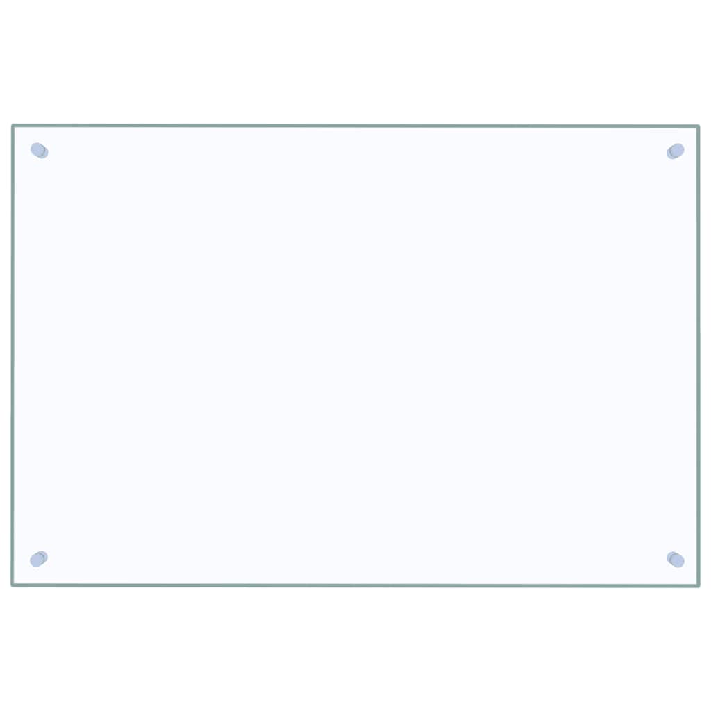 Spatscherm keuken 90x60 cm gehard glas transparant