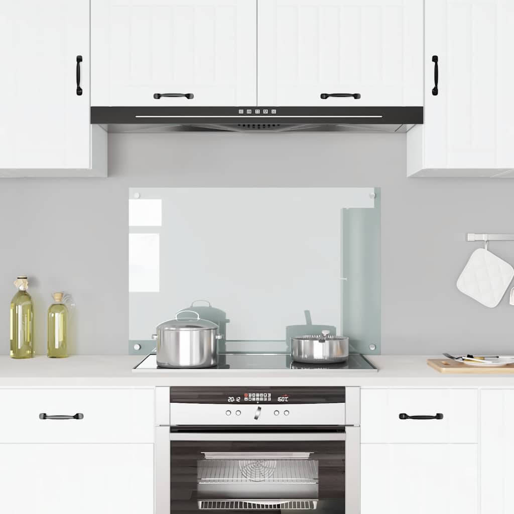 Spatscherm keuken 90x60 cm gehard glas transparant