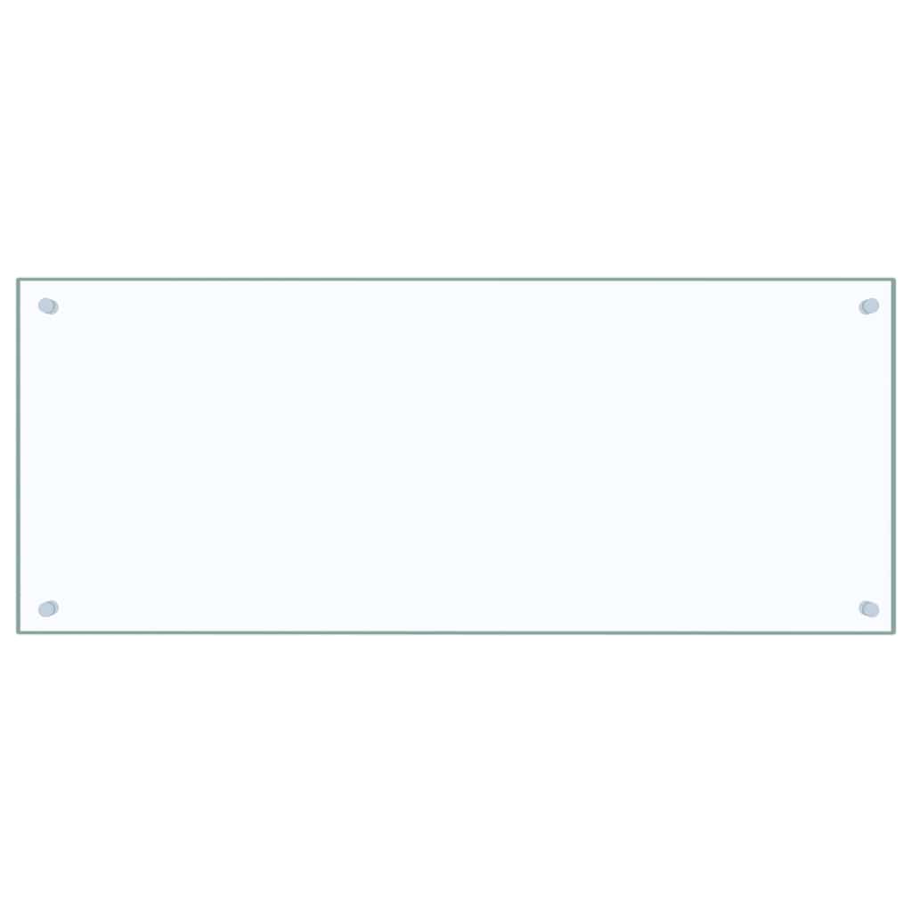 Spatscherm keuken 100x40 cm gehard glas transparant