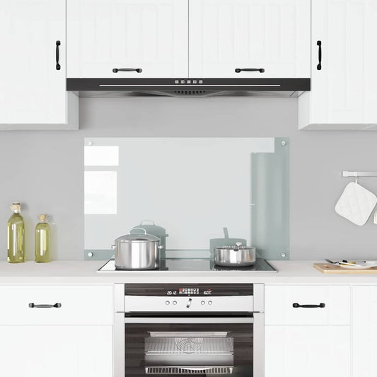 Spatscherm keuken 100x60 cm gehard glas transparant