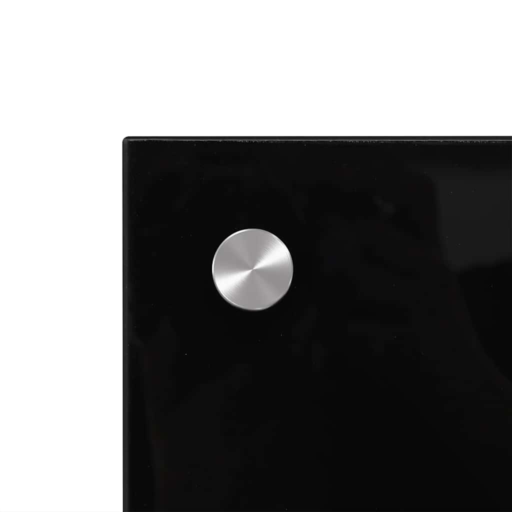 Spatscherm keuken 70x50 cm gehard glas zwart