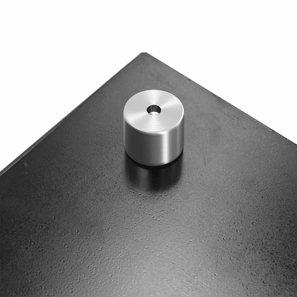 Spatscherm keuken 80x40 cm gehard glas zwart