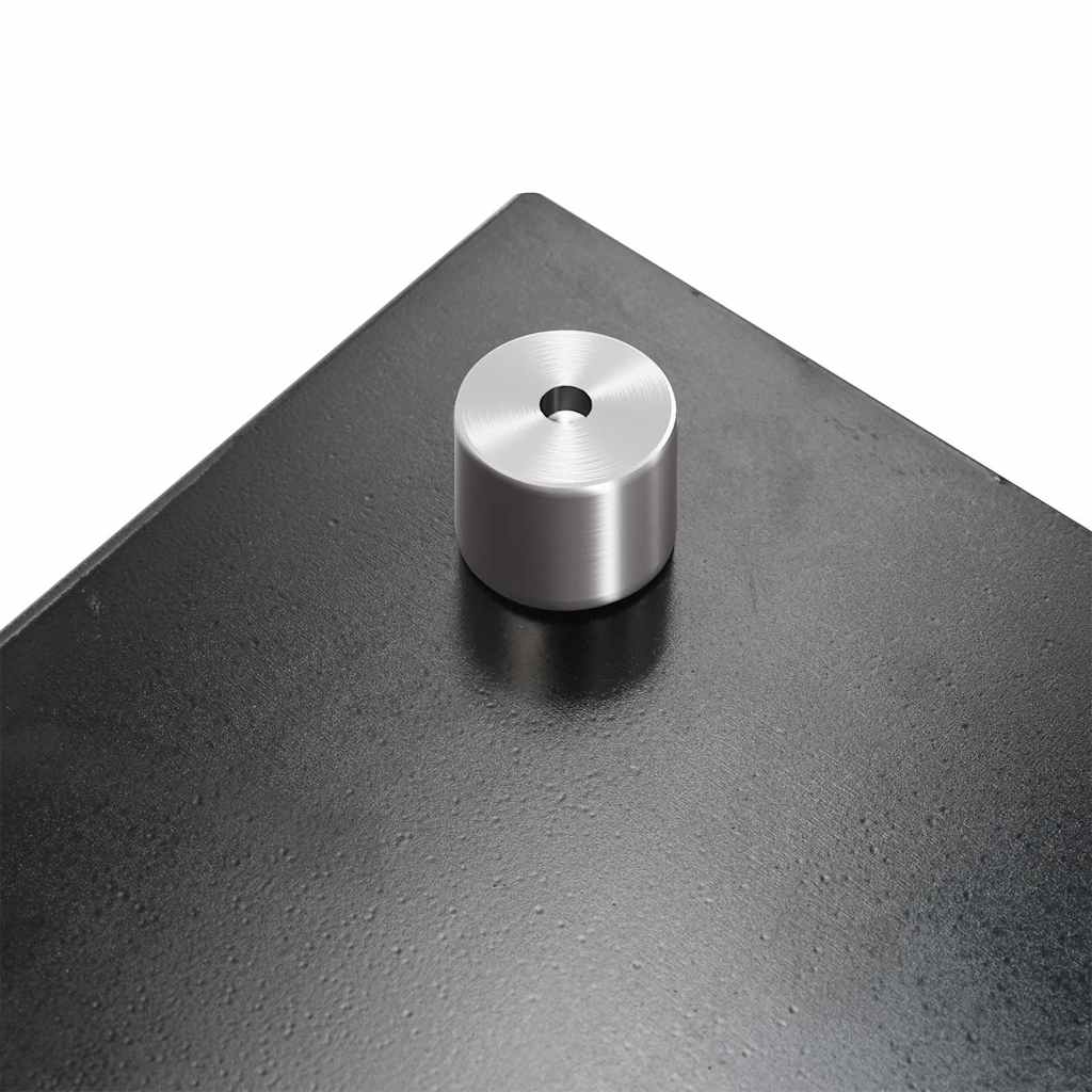 Spatscherm keuken 90x60 cm gehard glas zwart