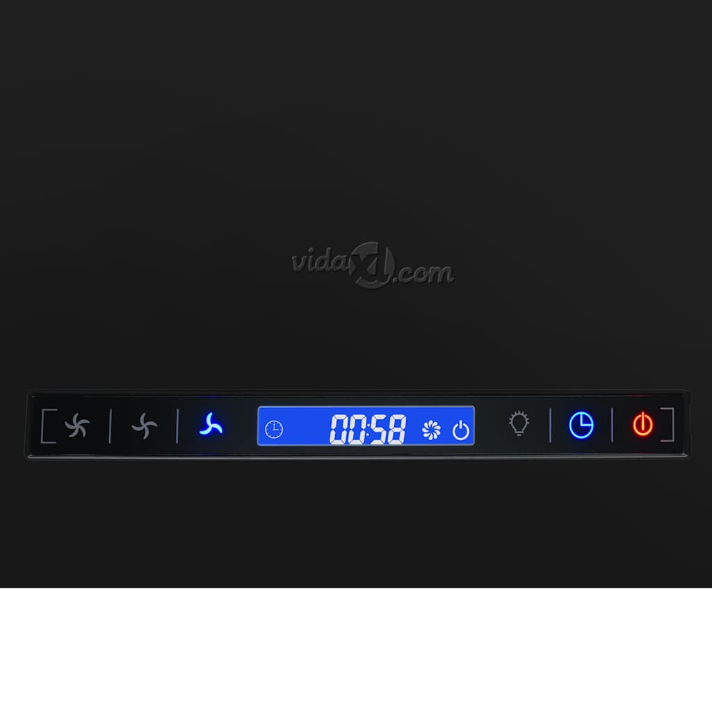 Afzuigkap hangend met aanraaksensor LCD 37 cm staal