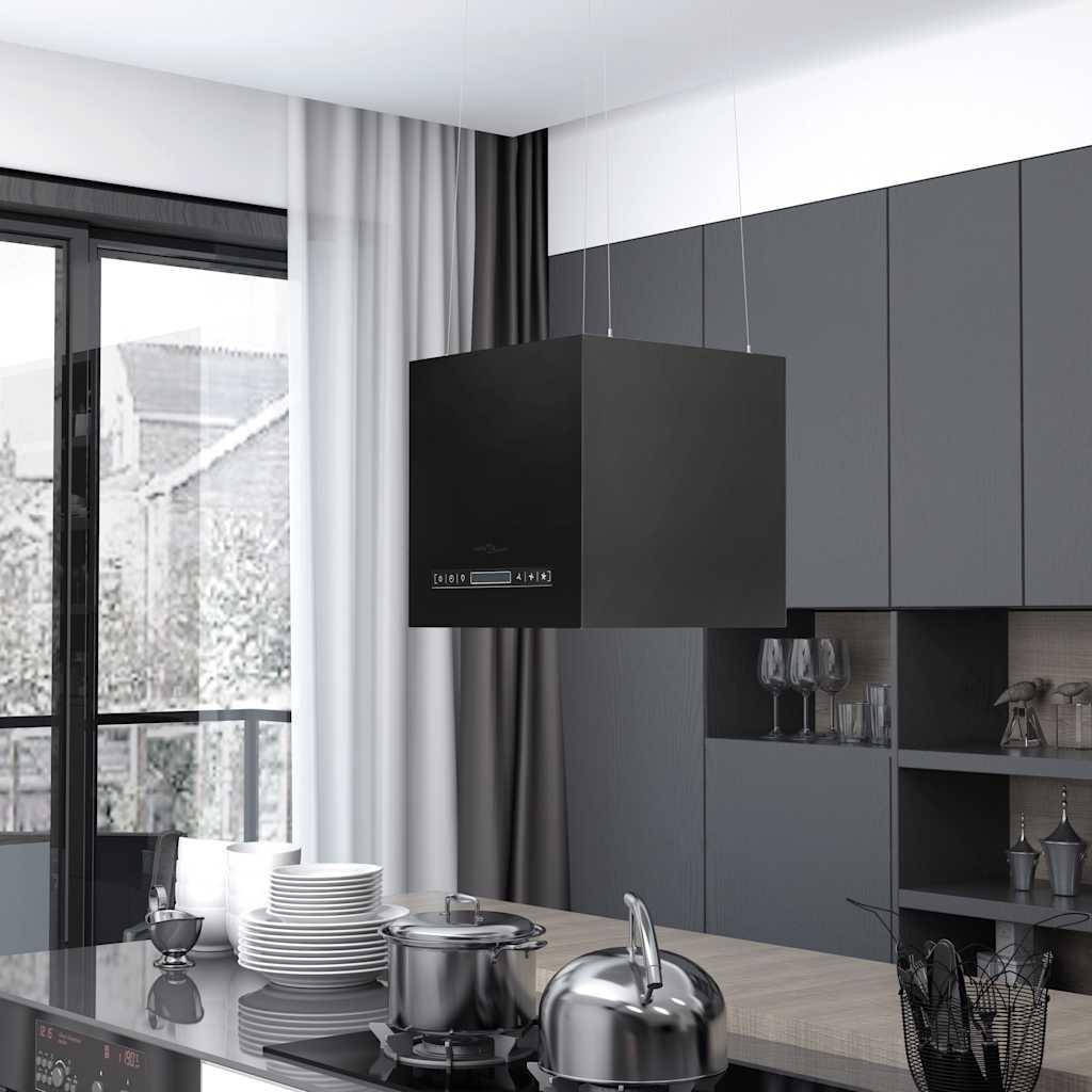 Afzuigkap hangend met aanraaksensor LCD 37 cm staal