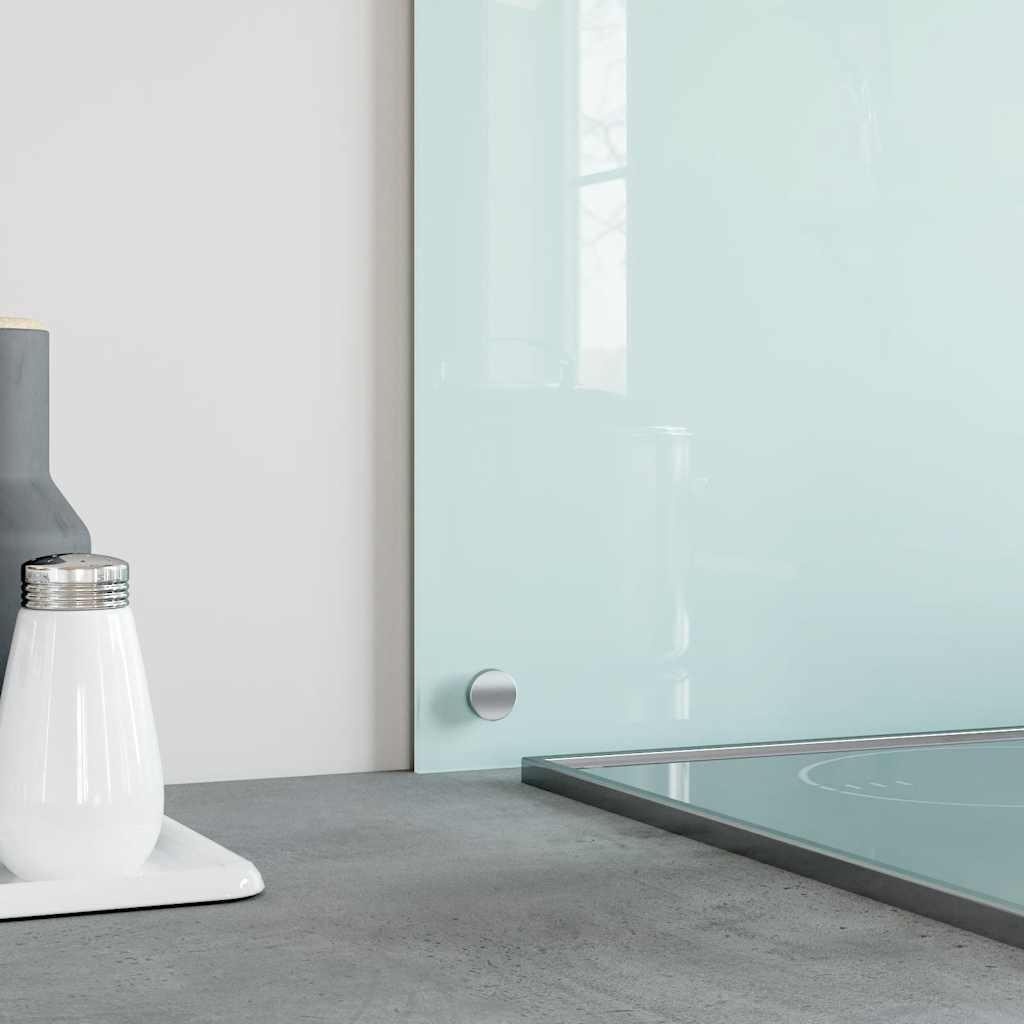 Spatschermen keuken 2 st 70x50 cm gehard glas wit