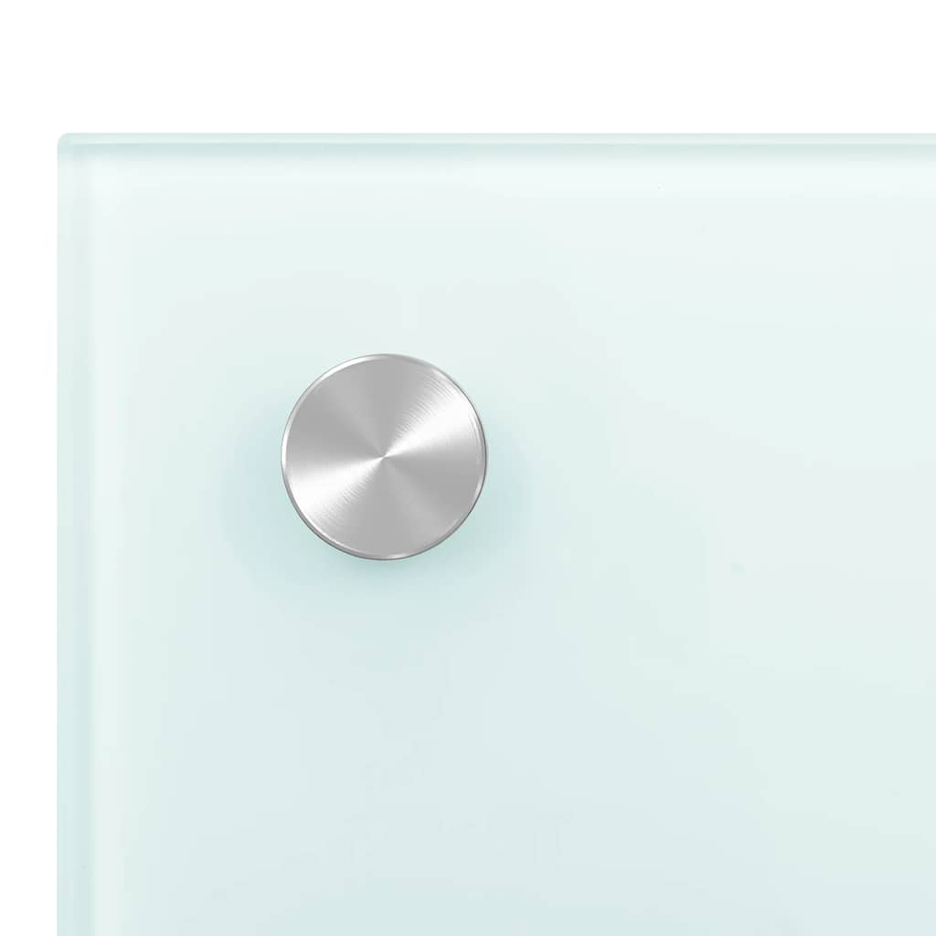 Spatschermen keuken 2 st 70x60 cm gehard glas wit