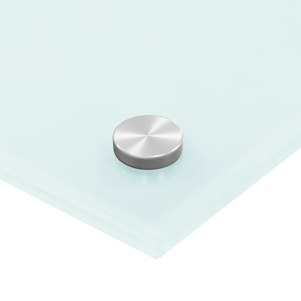 Spatschermen keuken 2 st 80x40 cm gehard glas wit