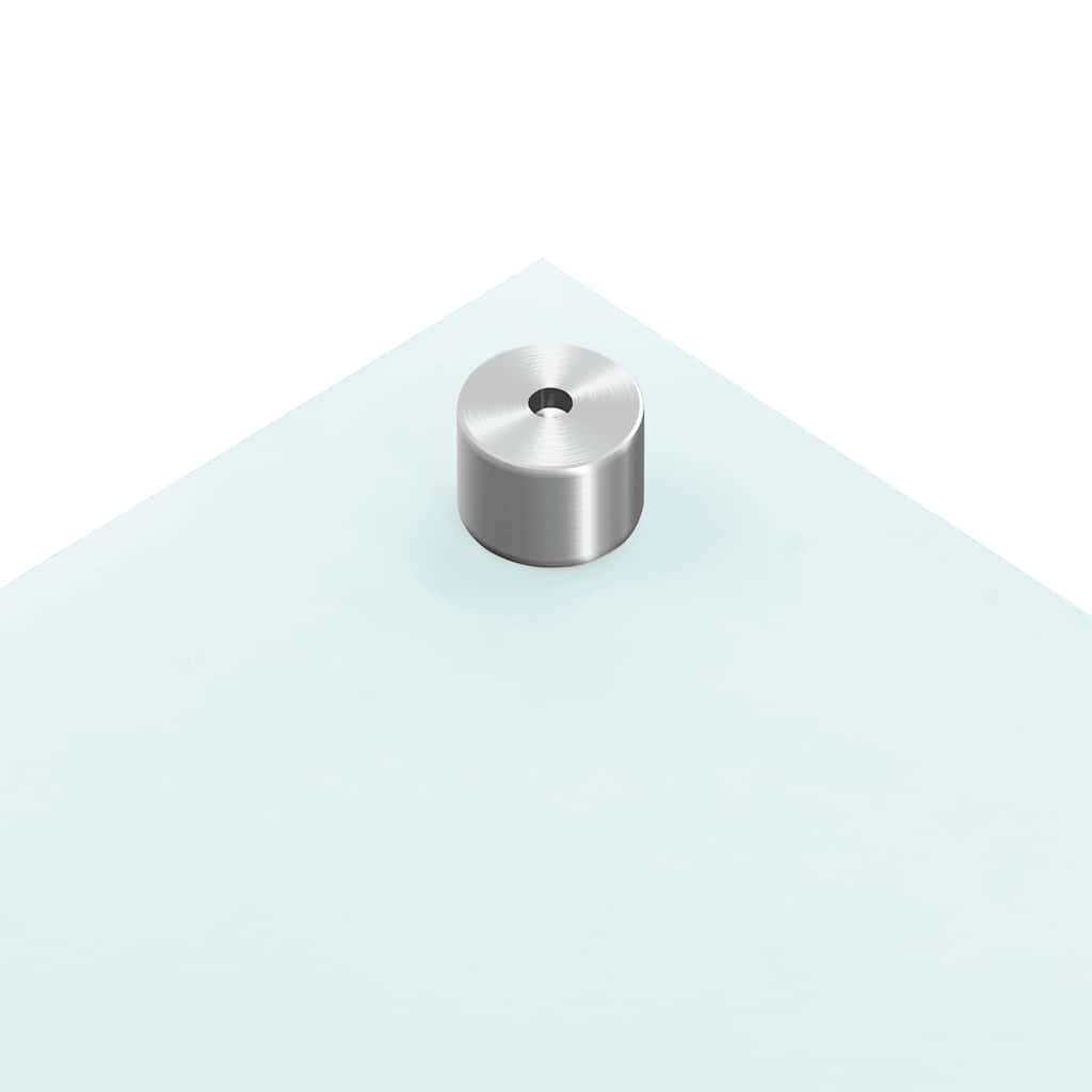 Spatschermen keuken 2 st 80x40 cm gehard glas wit