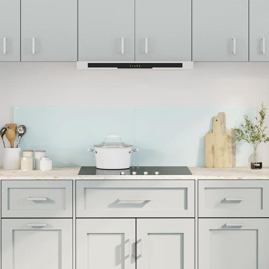 Spatschermen keuken 2 st 80x40 cm gehard glas wit