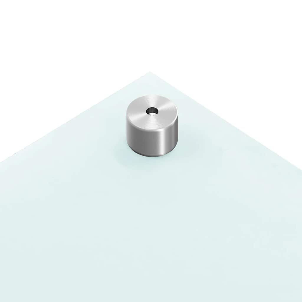 Spatschermen keuken 2 st 80x50 cm gehard glas wit