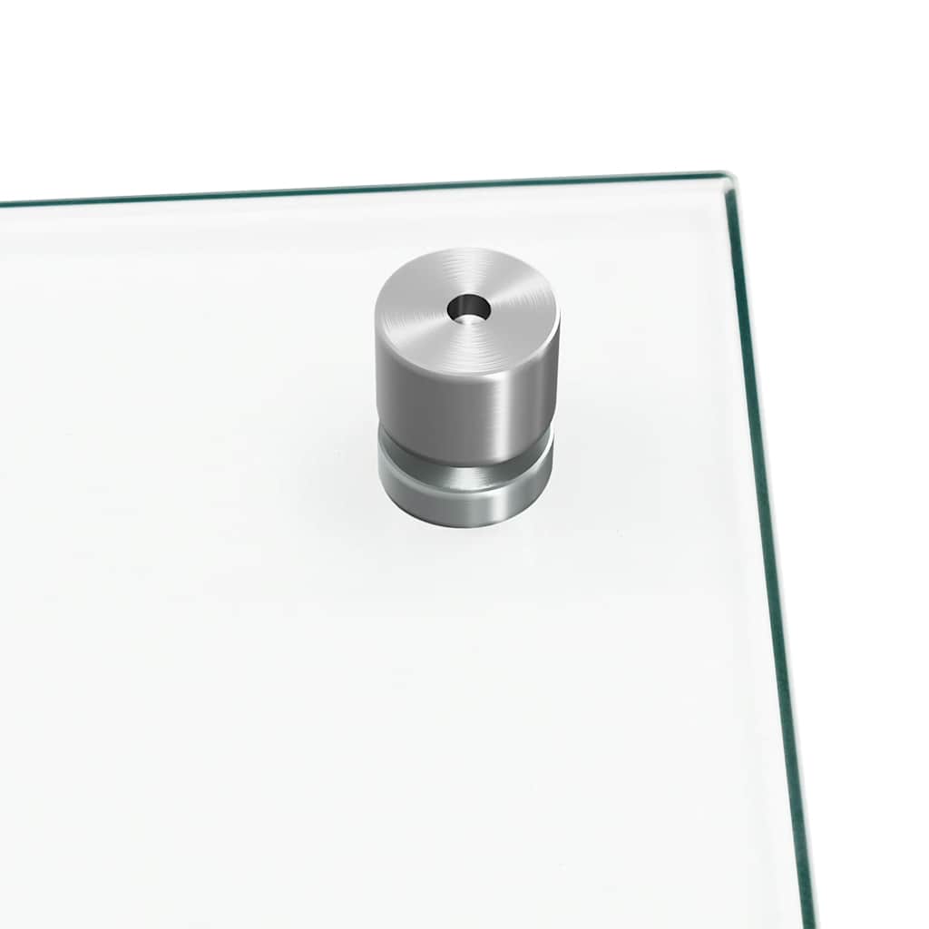 Spatschermen keuken 2 st 70x40 cm gehard glas transparant