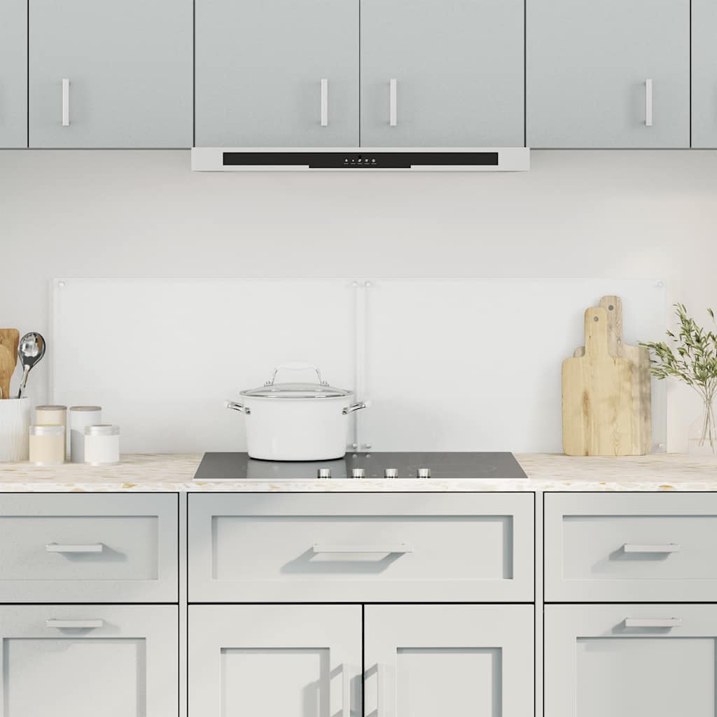 Spatschermen keuken 2 st 70x40 cm gehard glas transparant