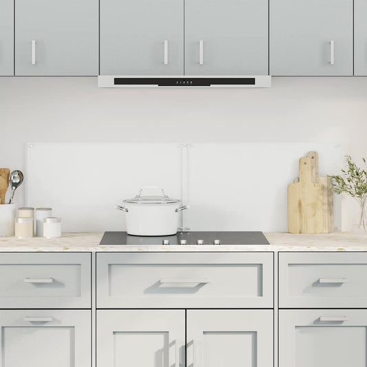 Spatschermen keuken 2 st 70x40 cm gehard glas transparant