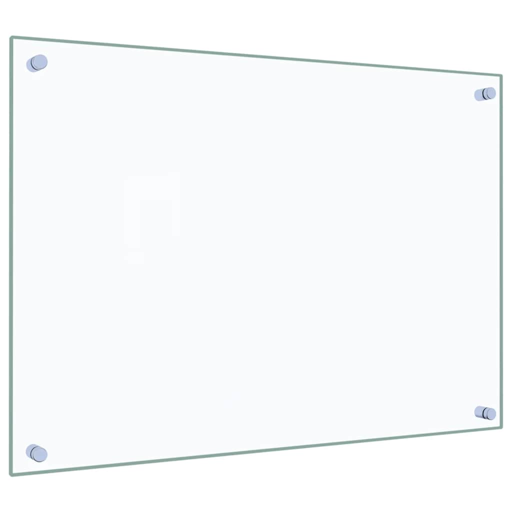 Spatschermen keuken 2 st 70x50 cm gehard glas transparant