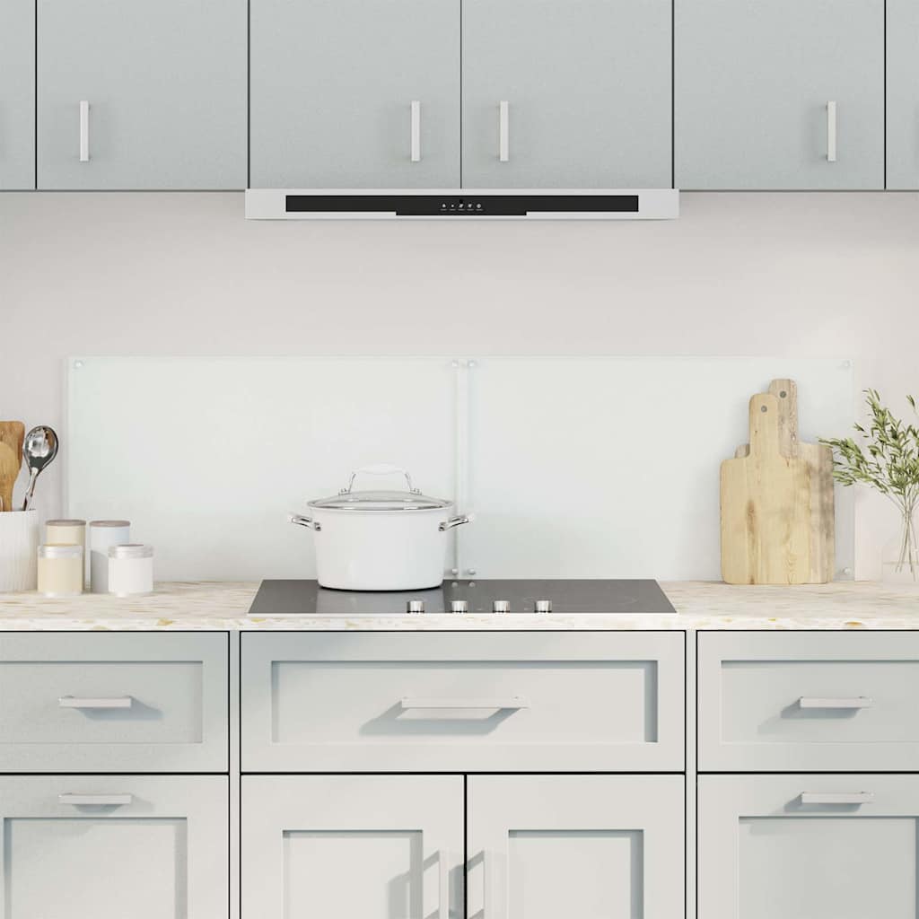 Spatschermen keuken 2 st 70x50 cm gehard glas transparant