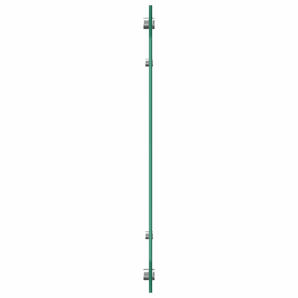 Spatschermen keuken 2 st 80x40 cm gehard glas transparant