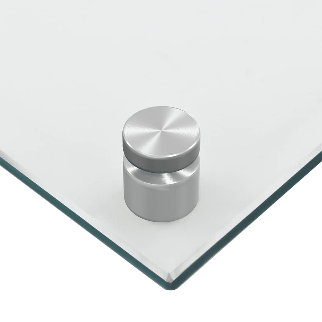 Spatschermen keuken 2 st 80x40 cm gehard glas transparant