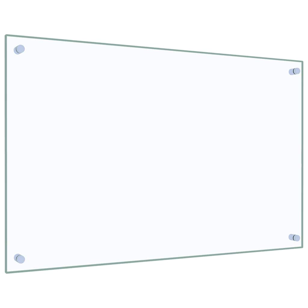 Spatschermen keuken 2 st 80x50 cm gehard glas transparant