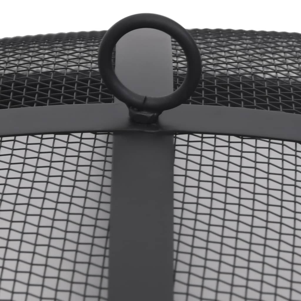 Tuinvuurplaats met grill 76 cm roestvrij staal